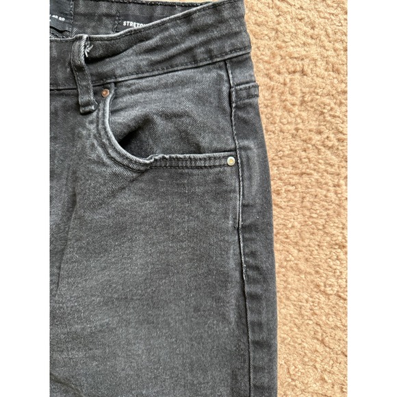 COTTON ON Jeans Stretch Womens Size 8 Black Washed Denim High Rise Waist - Picture 5 of 8